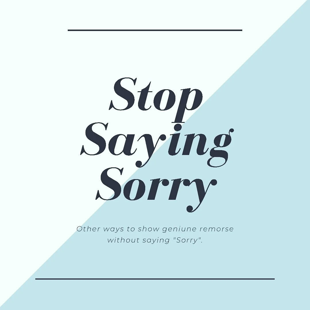 Apologizing when you need to is important. But when you over-apologize, it can seem disingenuous. 

Statistically, women apologize more than men do. This is caused by habit, anxiety or fear.

Ladies, shift the way you look at taking accountability. Y