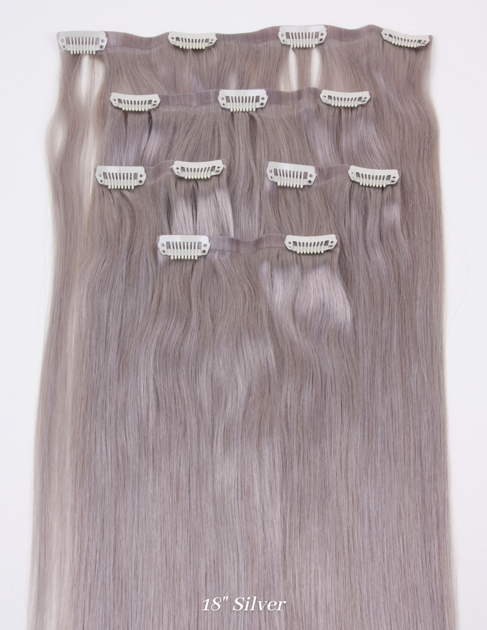 Barely Xtensions 18 Clip-in Hair Extensions Platinum Ice