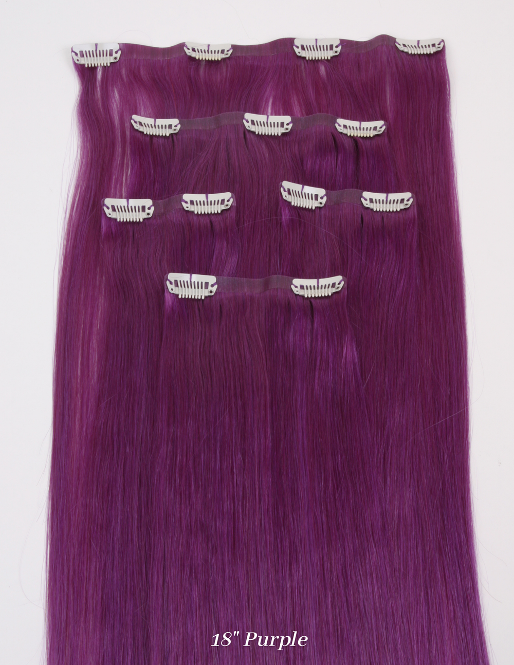 18 Ultra-Seamless Clip-in Hair Extensions Platinum