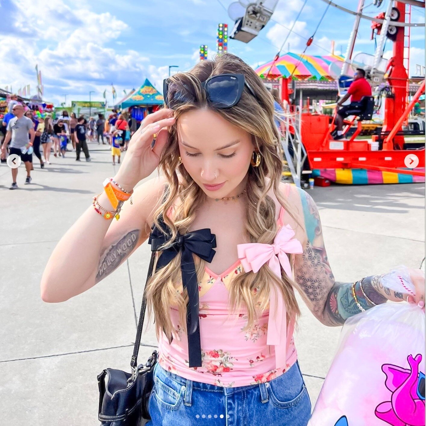 Cotton candy in one hand, ferris wheel in the distance, and hair looking more fabulous than the carousel lights. The fair aesthetics just levelled up with our beautiful extensions! 🎡

#barelyxtensions #clipinextensions #hairstyles #hairinspo #bxbabe