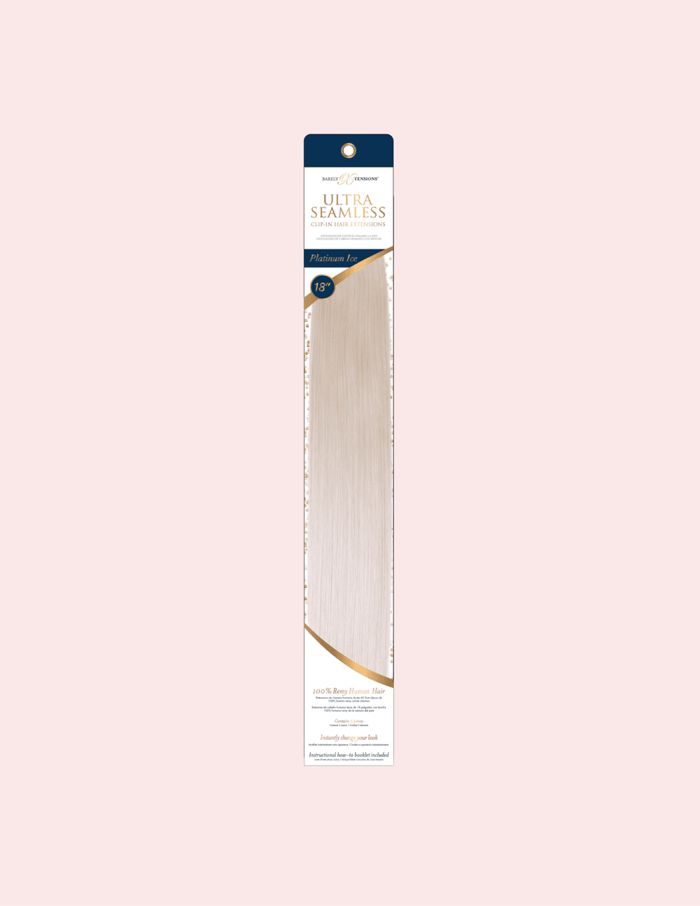 18 inch Ultra Seamless Clip In Extensions — Barely Xtensions display picture 2
