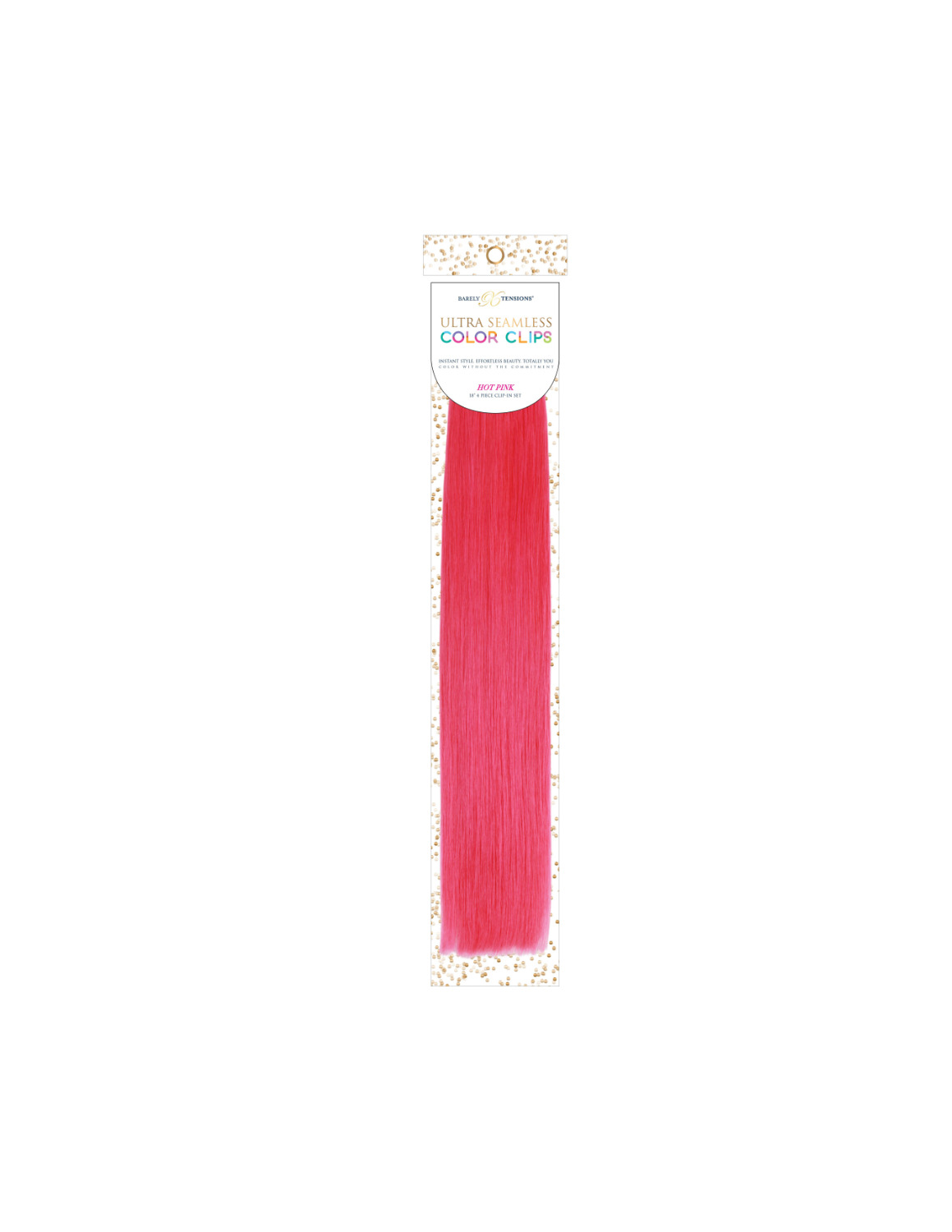 18" Instant Color Clip Packaging Image in Hot Pink