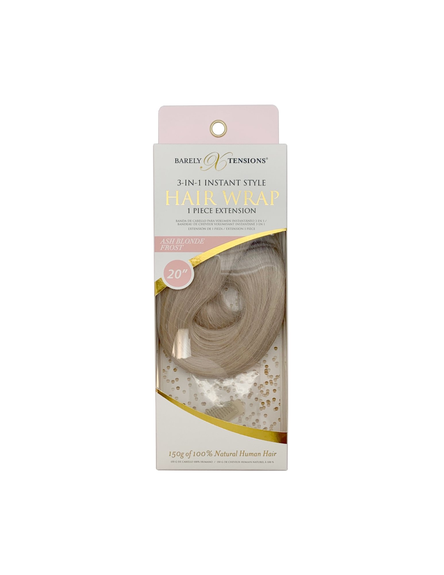 3-in-1 Hair Wrap Packaging Image in Ash Blonde Frost