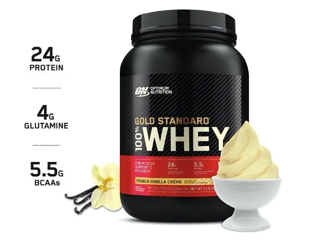 Whey Protein Powder -24 grams blended protein consisting of whey protein isolate, whey protein concentrate, and whey peptides to support lean muscle mass 