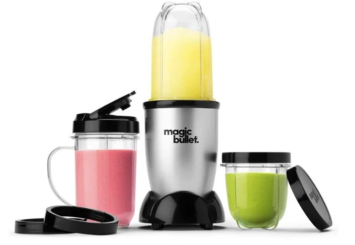 Dorm Room + Boarding School Space Saving Blender - The Magic Bullet chops, mixes, blends, whips, grinds and more, all with a simple twist of the wrist. 