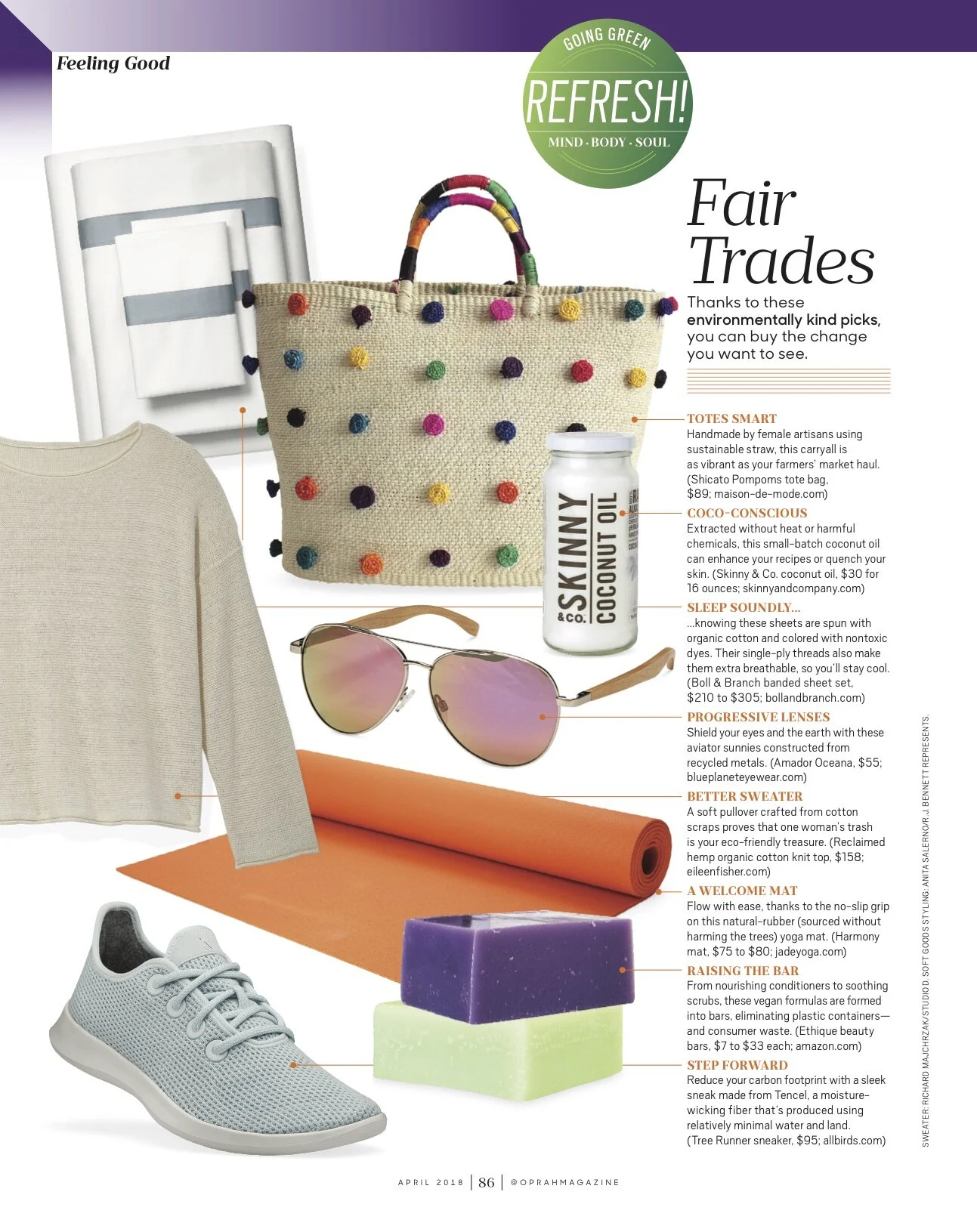 Oprah Magazine Wellness List April 2018