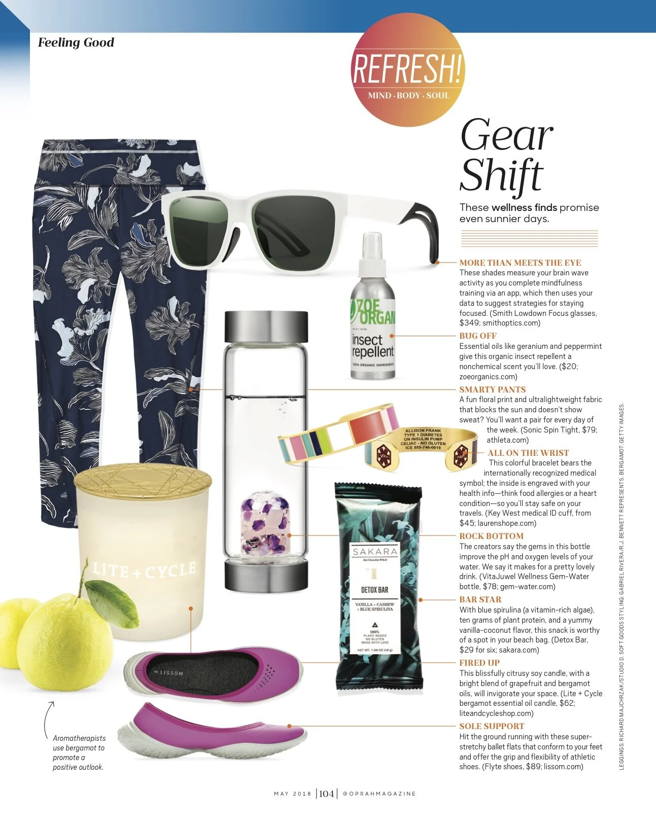 Oprah Magazine Wellness List May 2018