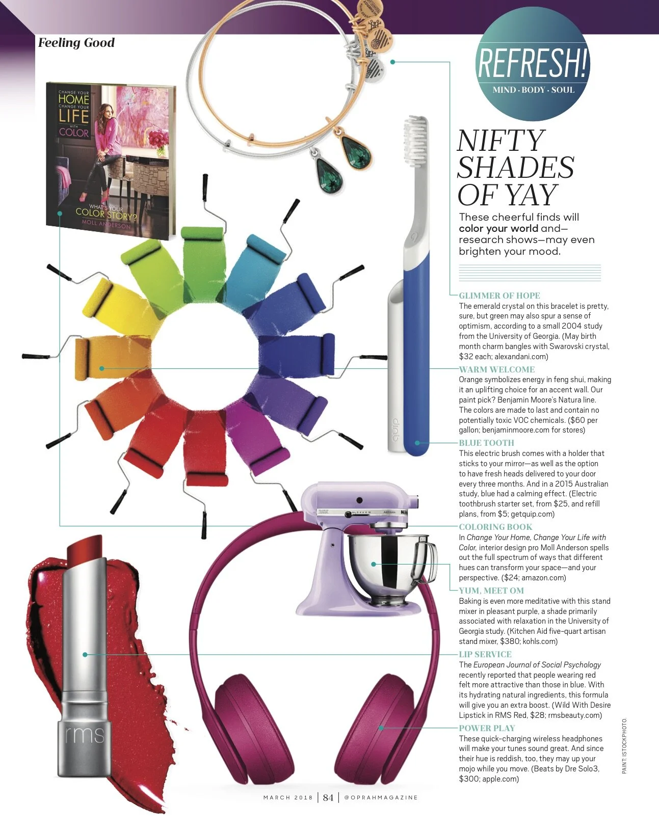 Oprah Magazine Wellness List March 2018