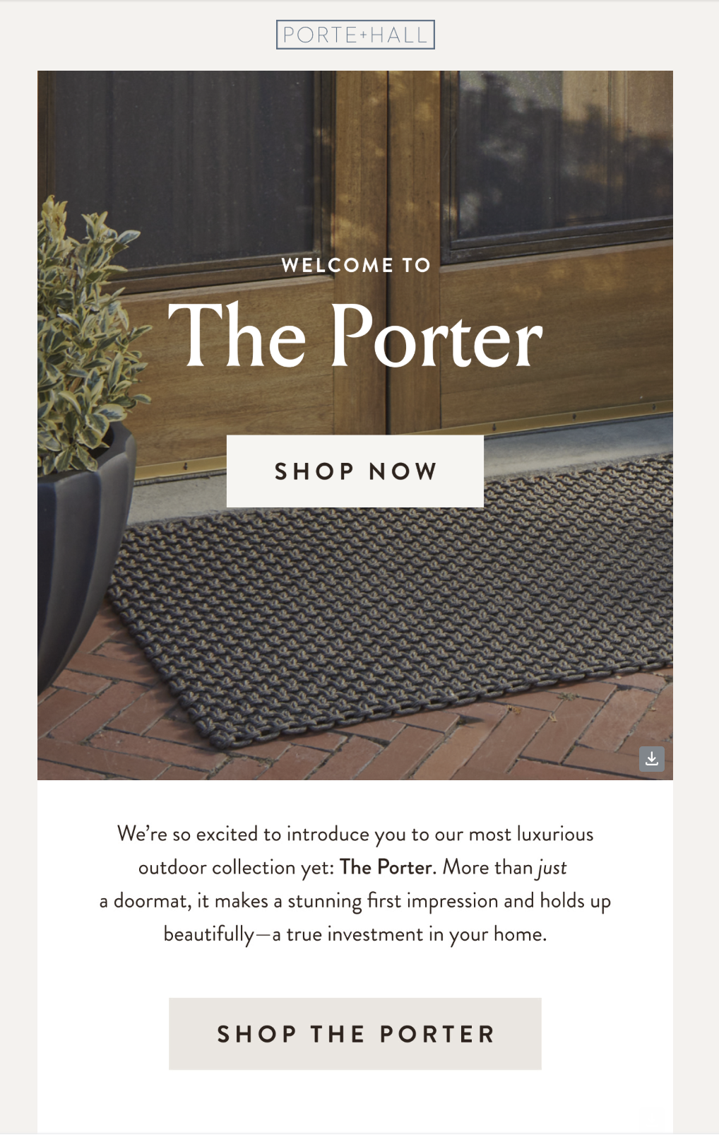 Porter launch email P+H.png