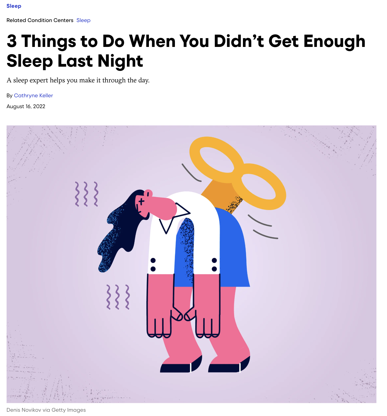 3 Things to Do Bad Sleep SELF