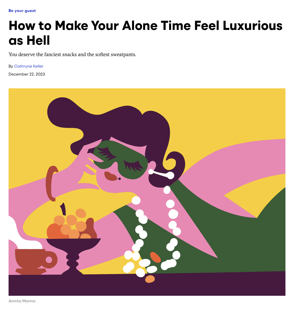 Alone Time Tips, Rest Week package SELF