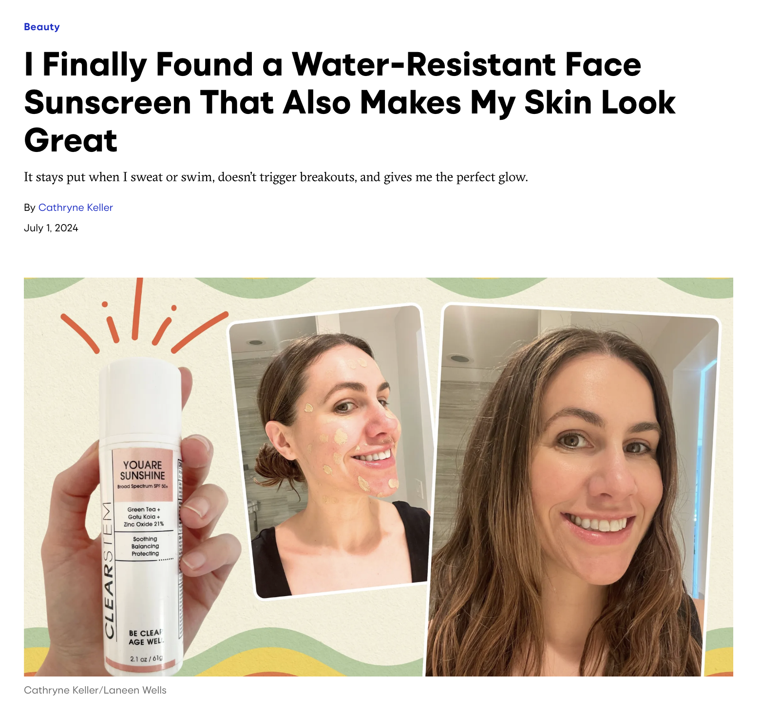 Sunscreen Review SELF