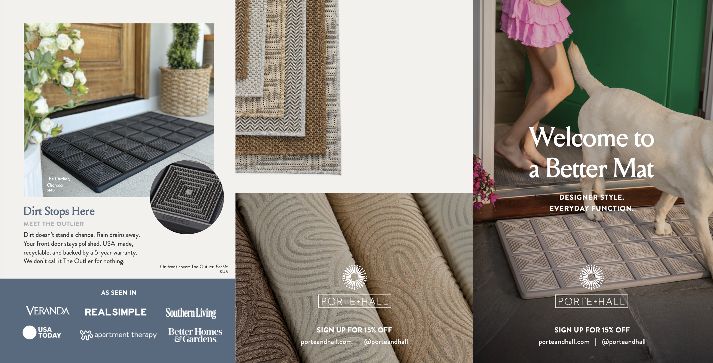 Direct mailer, Porte + Hall