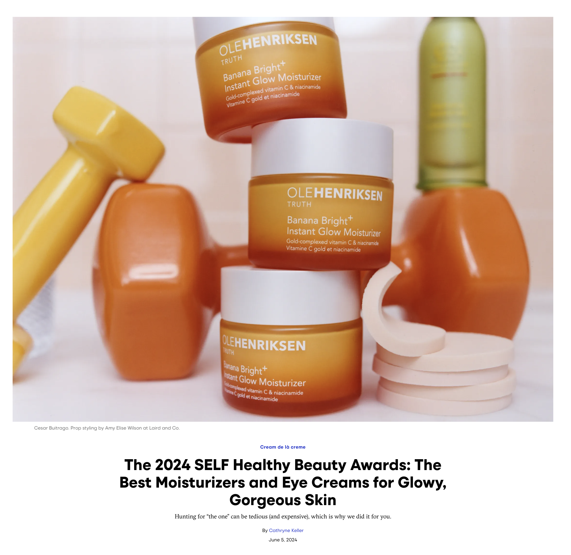 SELF Beauty Awards, Moisturizer