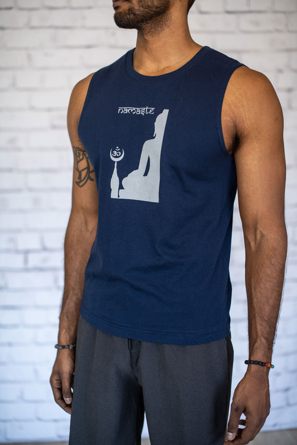 Namaste and Finish This Episode Tee/Tank Relax Exercise Design