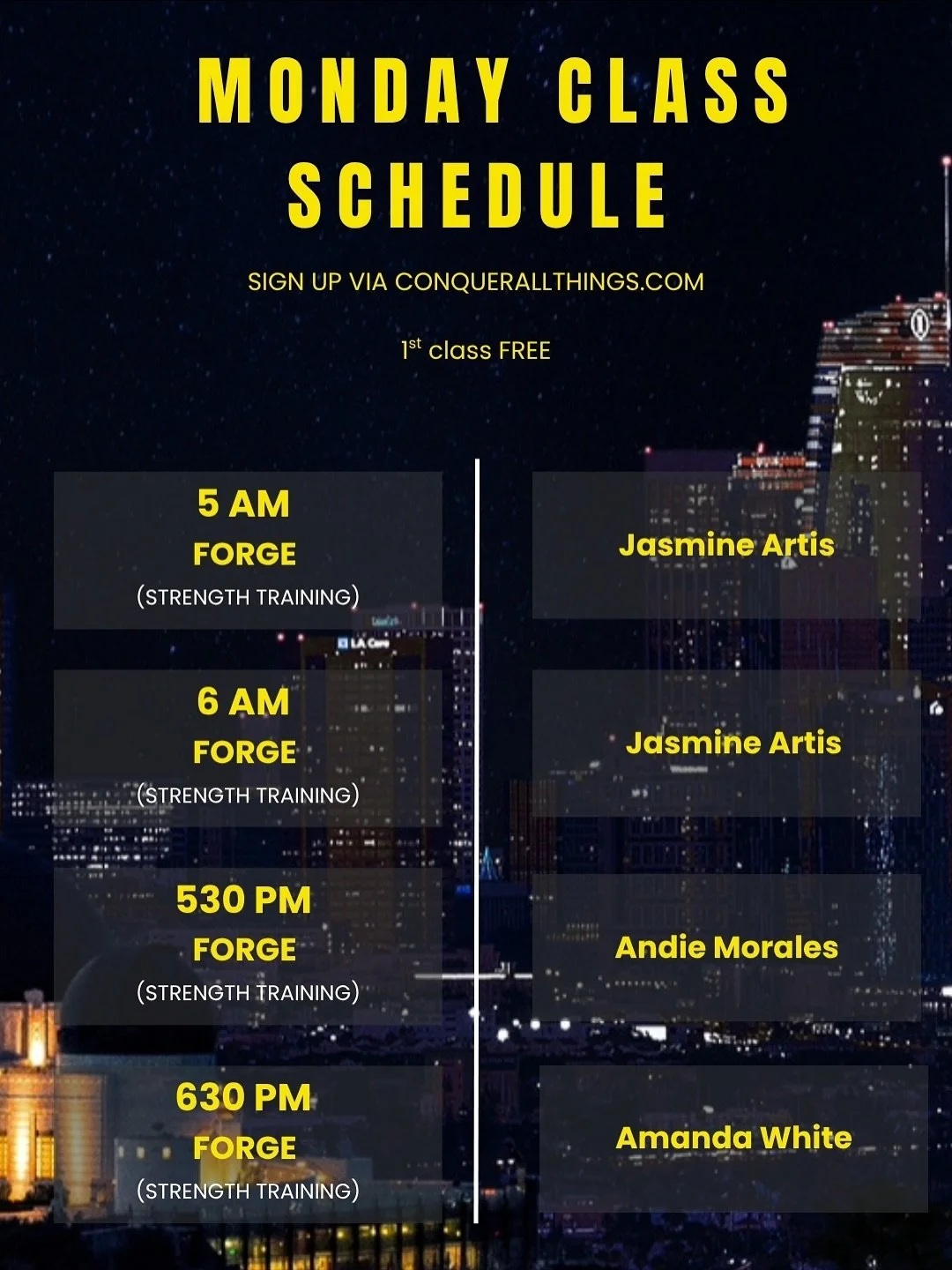 Your next favorite workout might just be on this schedule 💪 We’ve restructured our classes to help you train smarter, move better, and stay consistent. 
Join us with our $21 for 21 days offer (expires 10/31/25) — sign up on our website