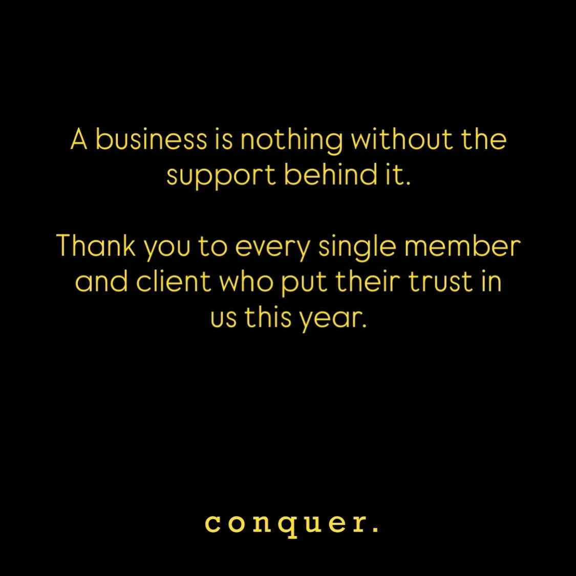 Simply and whole heartedly, Thank You 🙏.

Conquer.

#ConquerAllThings #BuiltToConquer #Conquer #CommunityBuilt