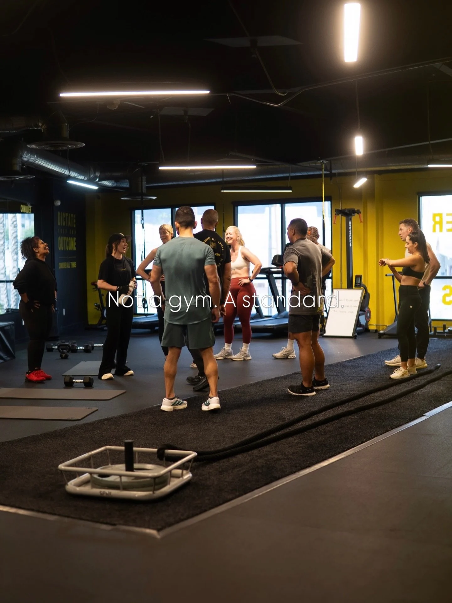 Not a gym. A standard. 💪🏻

Built on discipline. Held by community. 🫱🏻&zwj;🫲🏼
The workouts matter but what happens in between matters more. 🔥

The support, the energy, the people next to you pushing you without even saying a word. ⚡️

That&rsqu