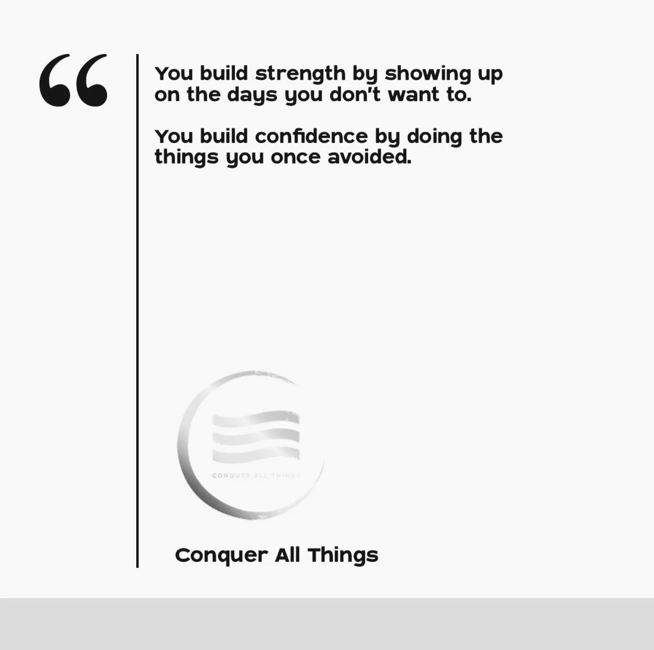 Some days feel easy.
And some days, it takes everything in you just to show up.

But those are the days that matter the most. 💪🏻

✅ The quiet effort.
✅ The moments no one sees.
✅ The choice to keep going, even when it feels hard.

That&rsquo;s wher