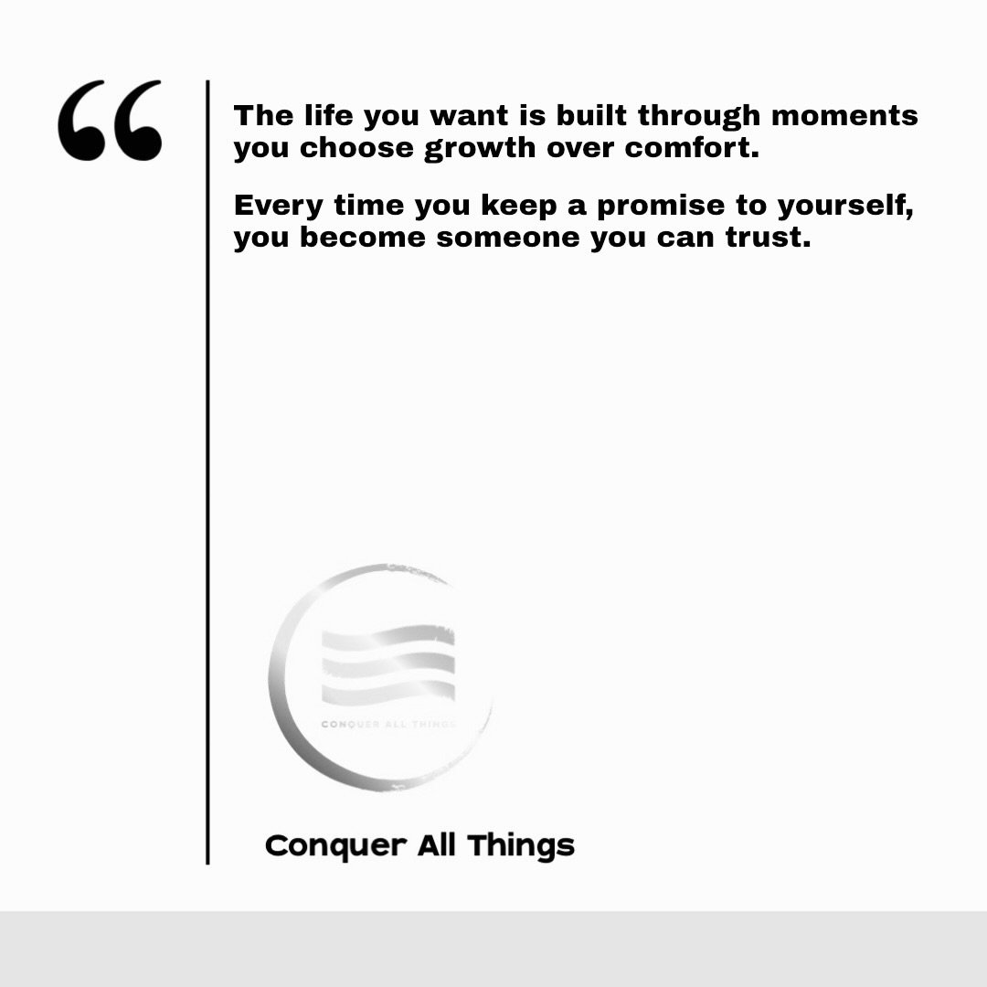 Are your daily choices building the life you want? &darr;

The life you want isn&rsquo;t created by one big moment, one perfect plan, or one burst of motivation. It&rsquo;s built through the small decisions you make every day; the moments when you ch