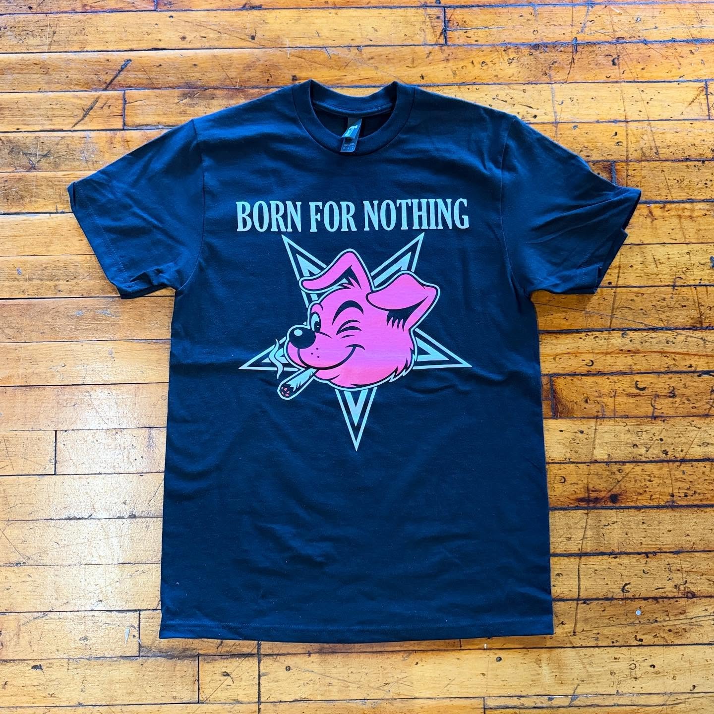 New tees for @bornfornothingmusic looking like the dog version of my logo!

Love the way these hammer tees print