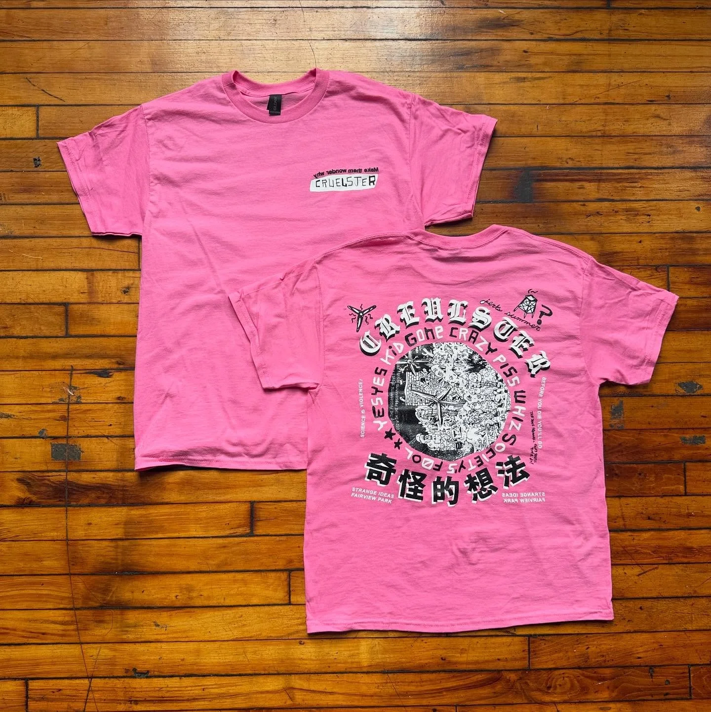New tees for @creulster Cruelster! Stoked on how these backs came out!
