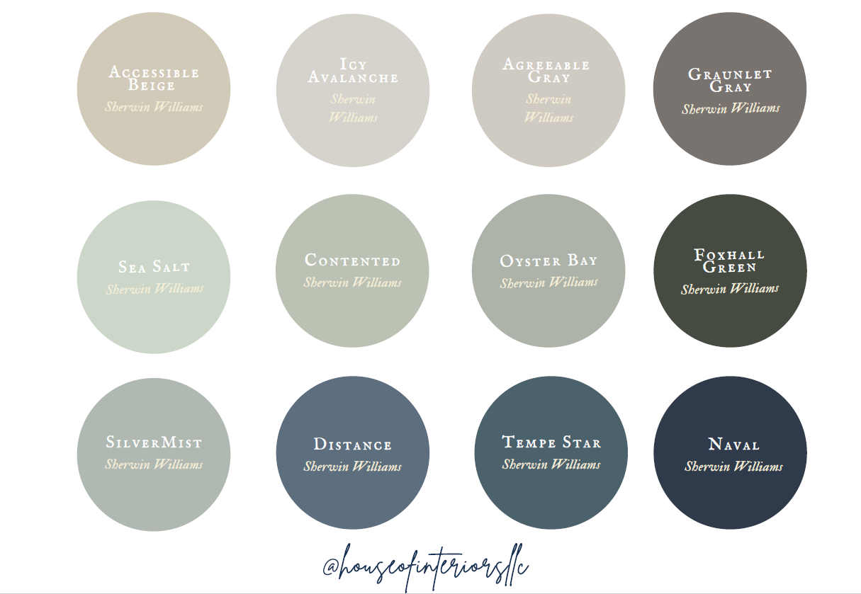 DESIGNER PICKS FOR PAINT — HOUSE OF INTERIORS