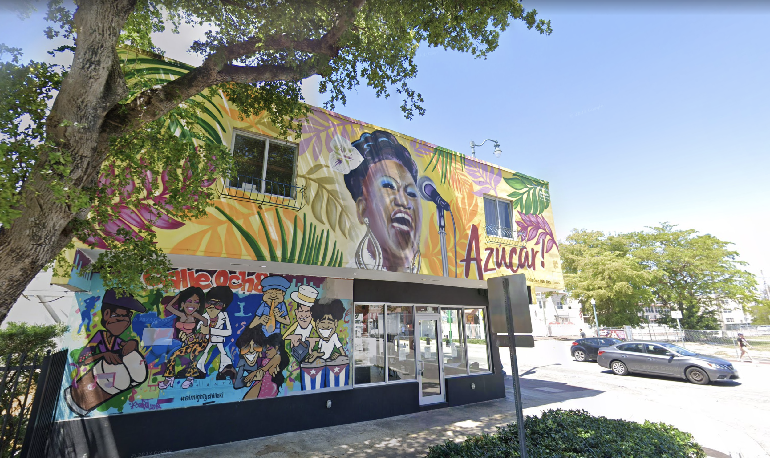Celia Cruz Mural by Miss Lushy in Little Havana at Calle Ocho featured in the Little Havana Walking Tour