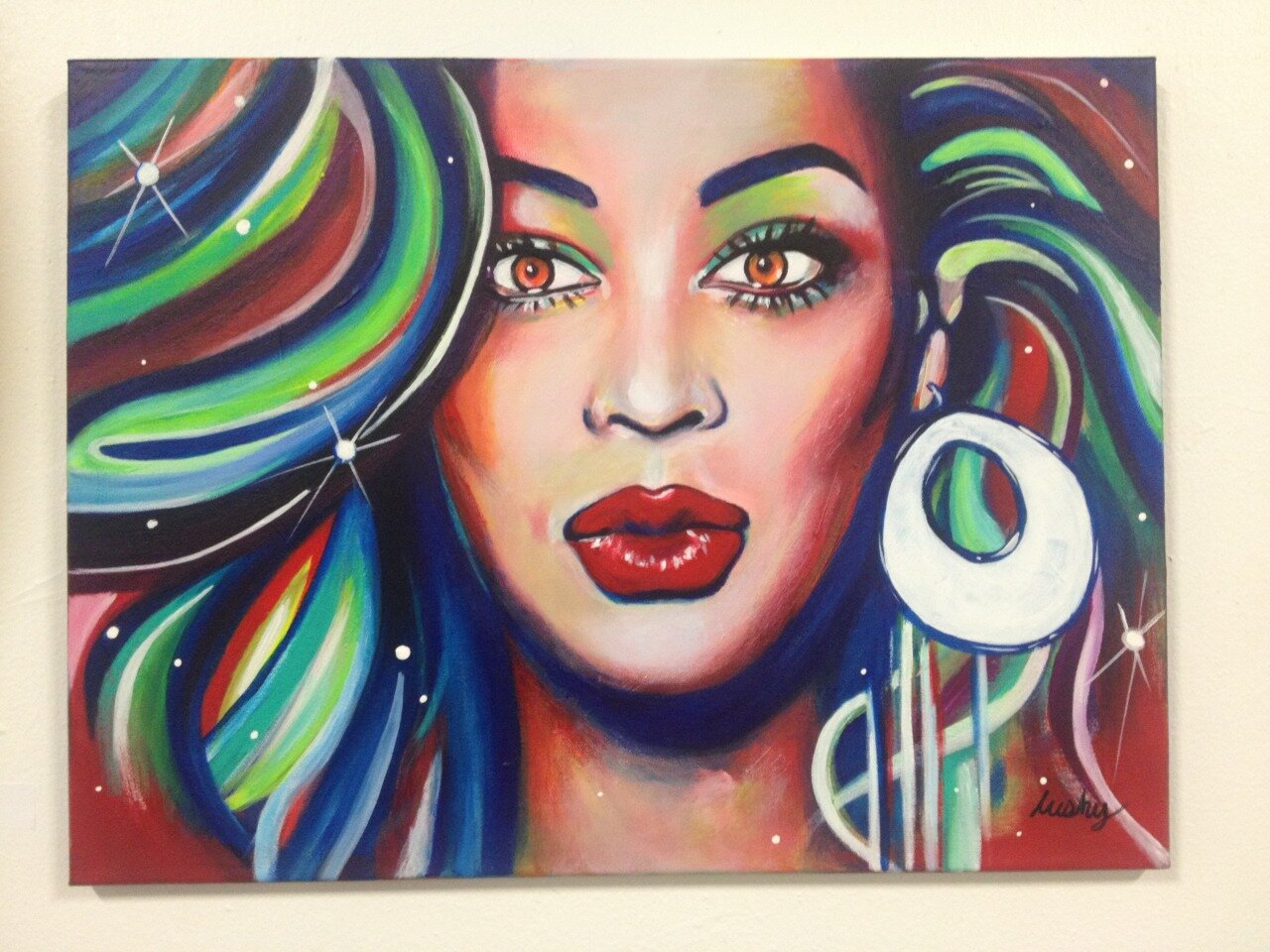 Miss Lushy Art - Beyonce Art Portrait