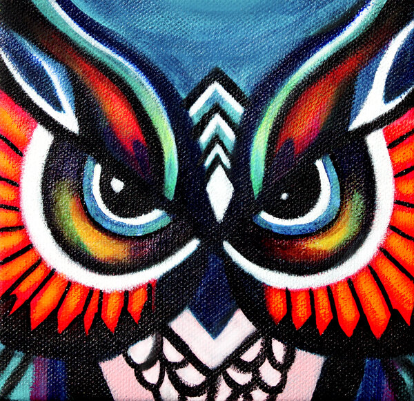 Miss Lushy Art - Painted Lushy Owls