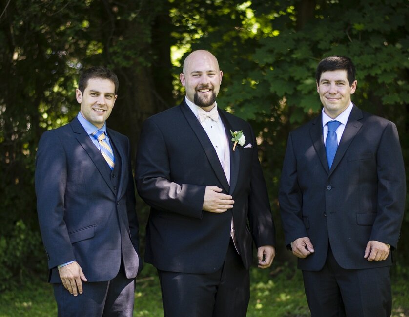 Susan’s sons Jay, Asher, and Alex on Asher’s wedding day