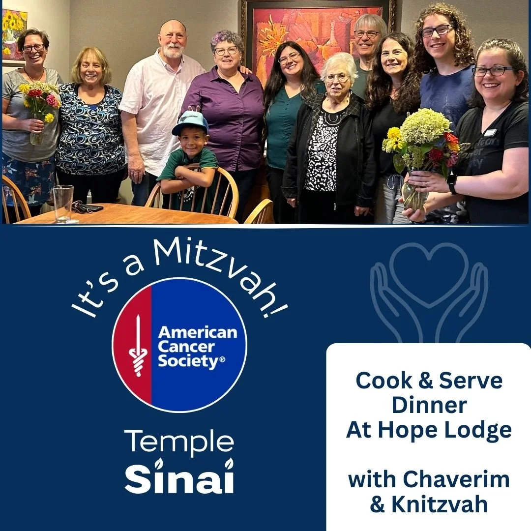 Cook and Serve at Hope Lodge with Chaverim and Knitzvah