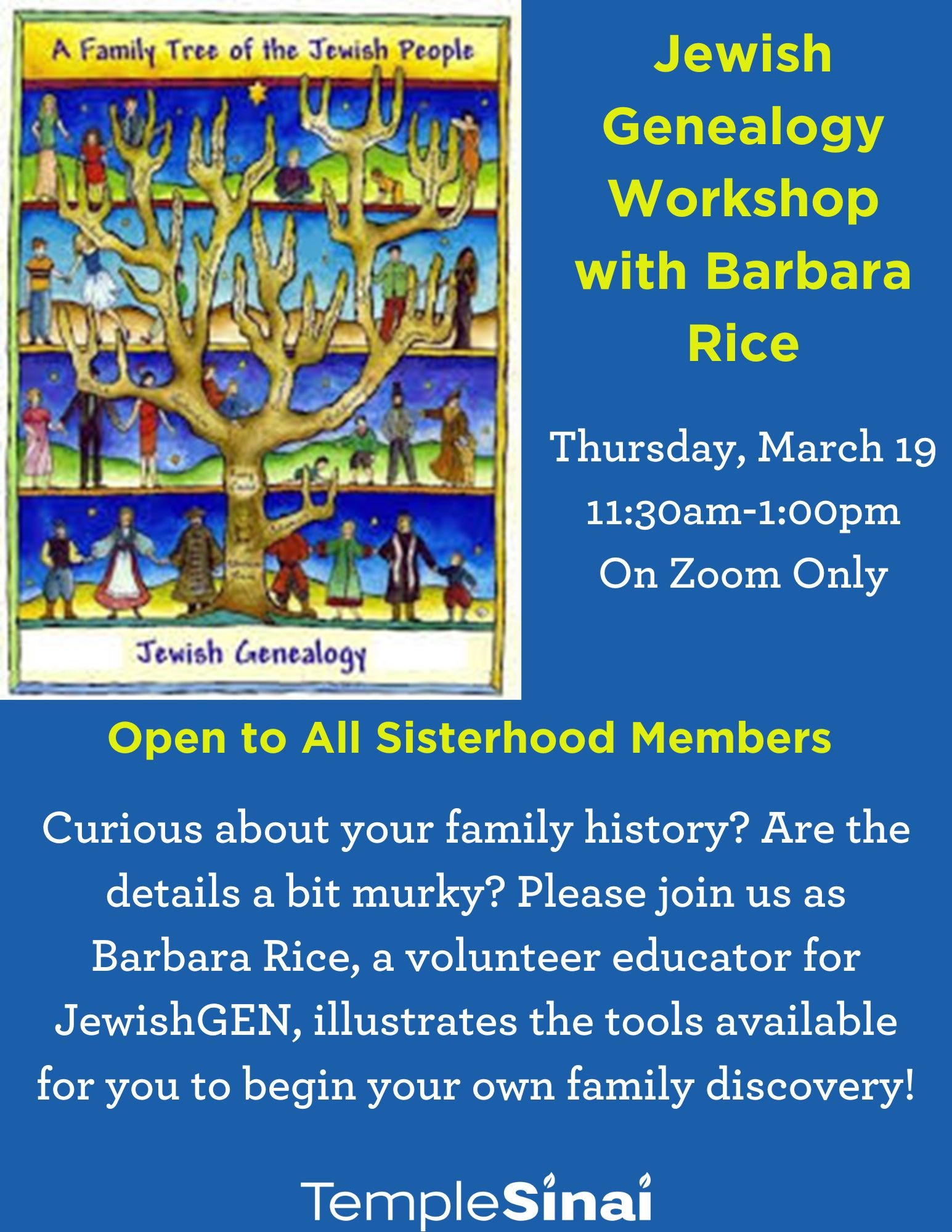 Sisterhood Genealogy Workshop