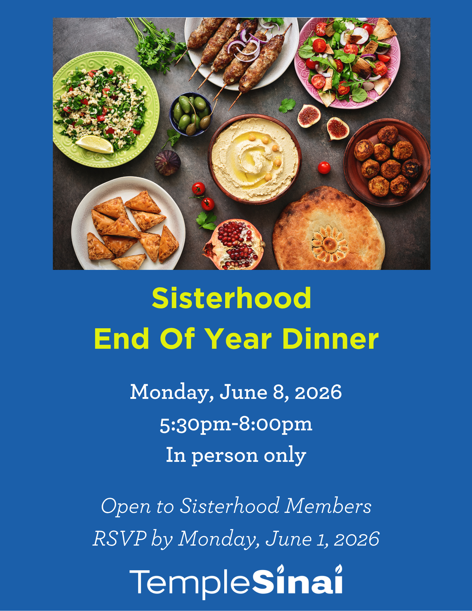 Sisterhood End of Year Dinner