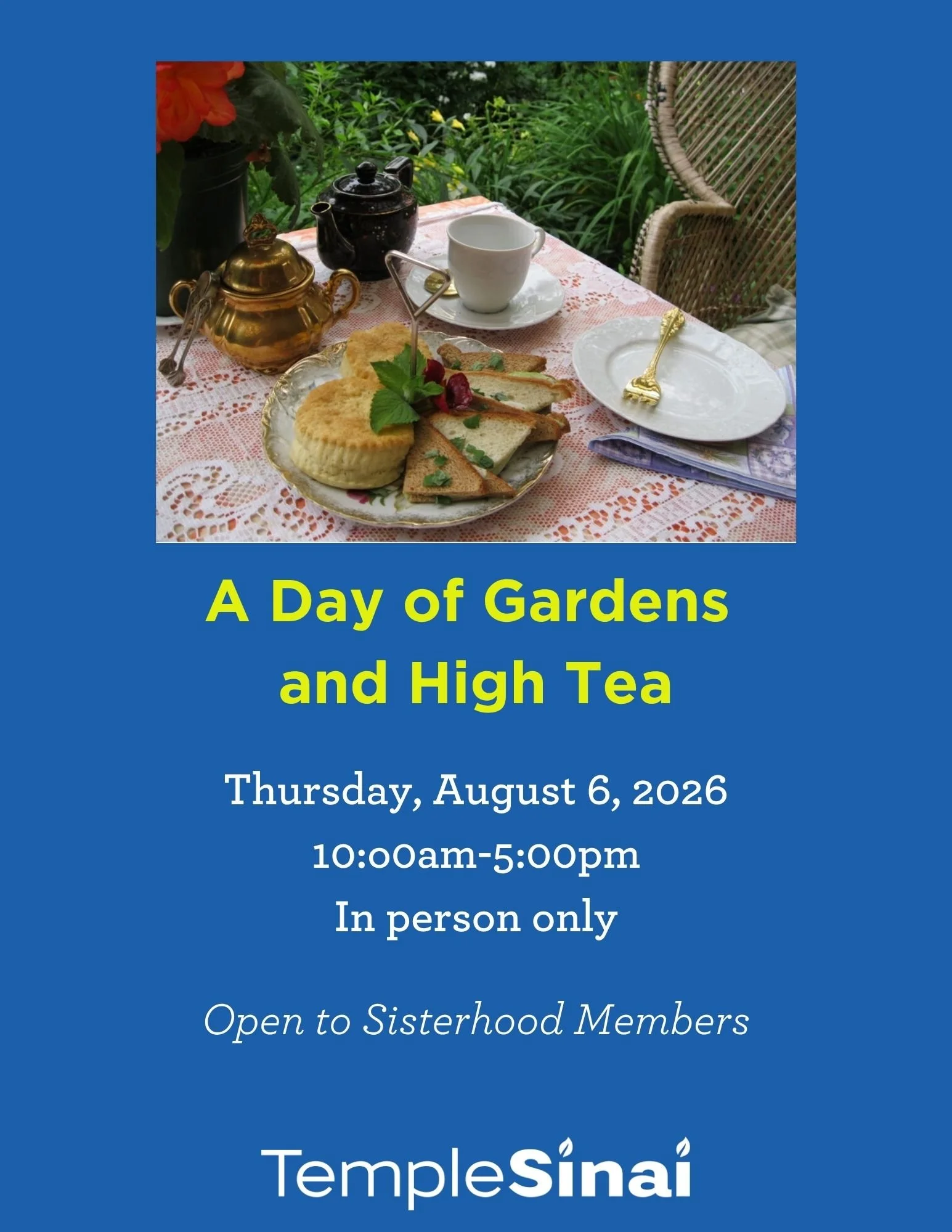 Sisterhood A Day of Gardens and High Tea
