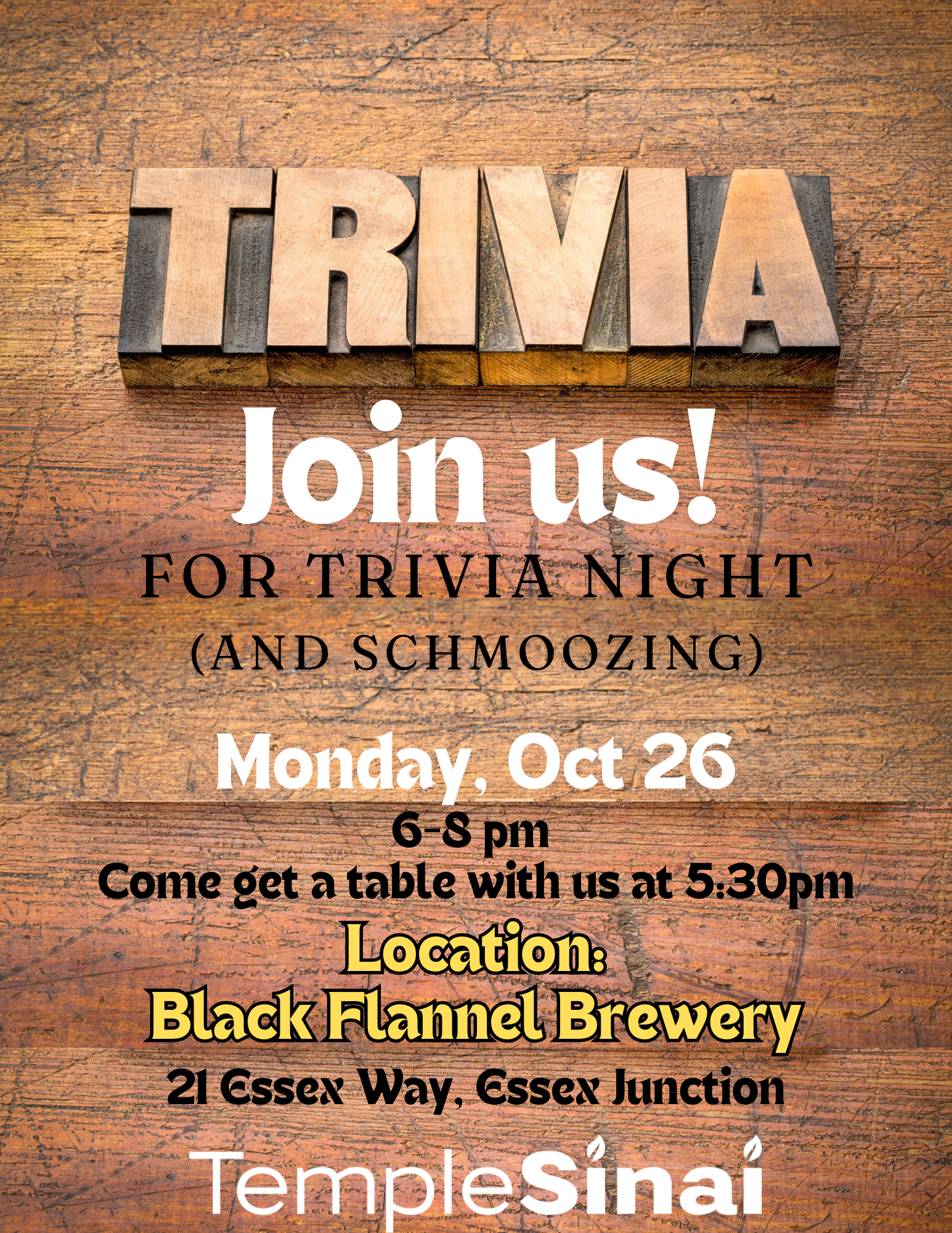 Trivia at Black Flannel