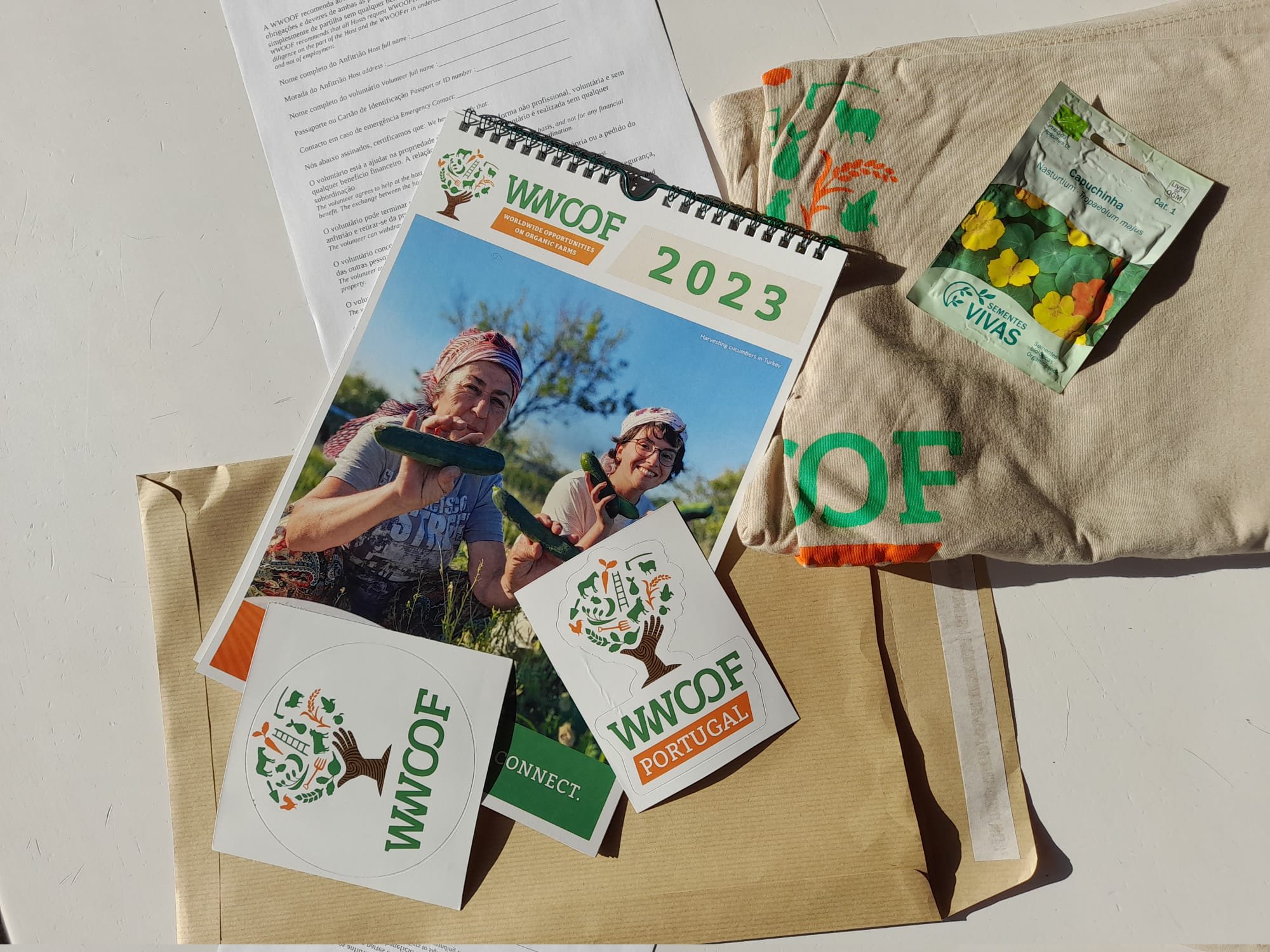 WWOOF Portugal's welcome kit for host.jpeg