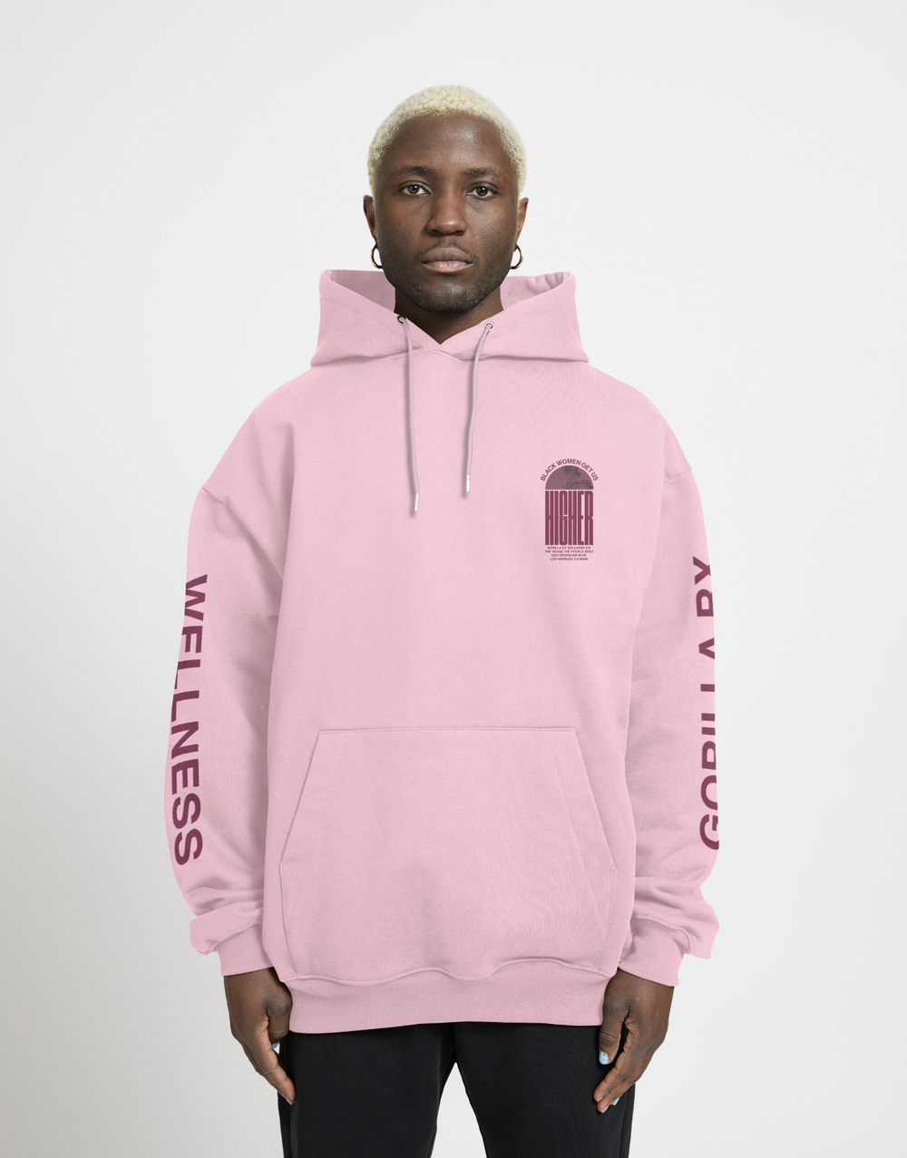 BWGUH Hoodie - Pink/Burgundy — Gorilla Rx