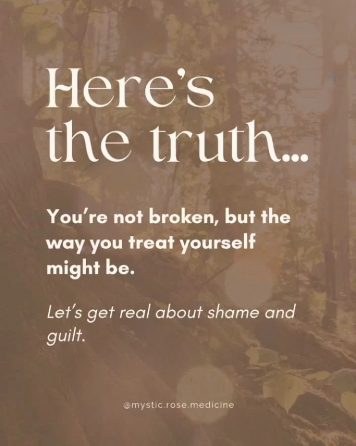 🌻Let&rsquo;s talk about the difference between shame and guilt, because the two can feel so tangled inside our bodies and our stories, but they actually carry very different energies.

Guilt is what comes up when you feel you&rsquo;ve done something