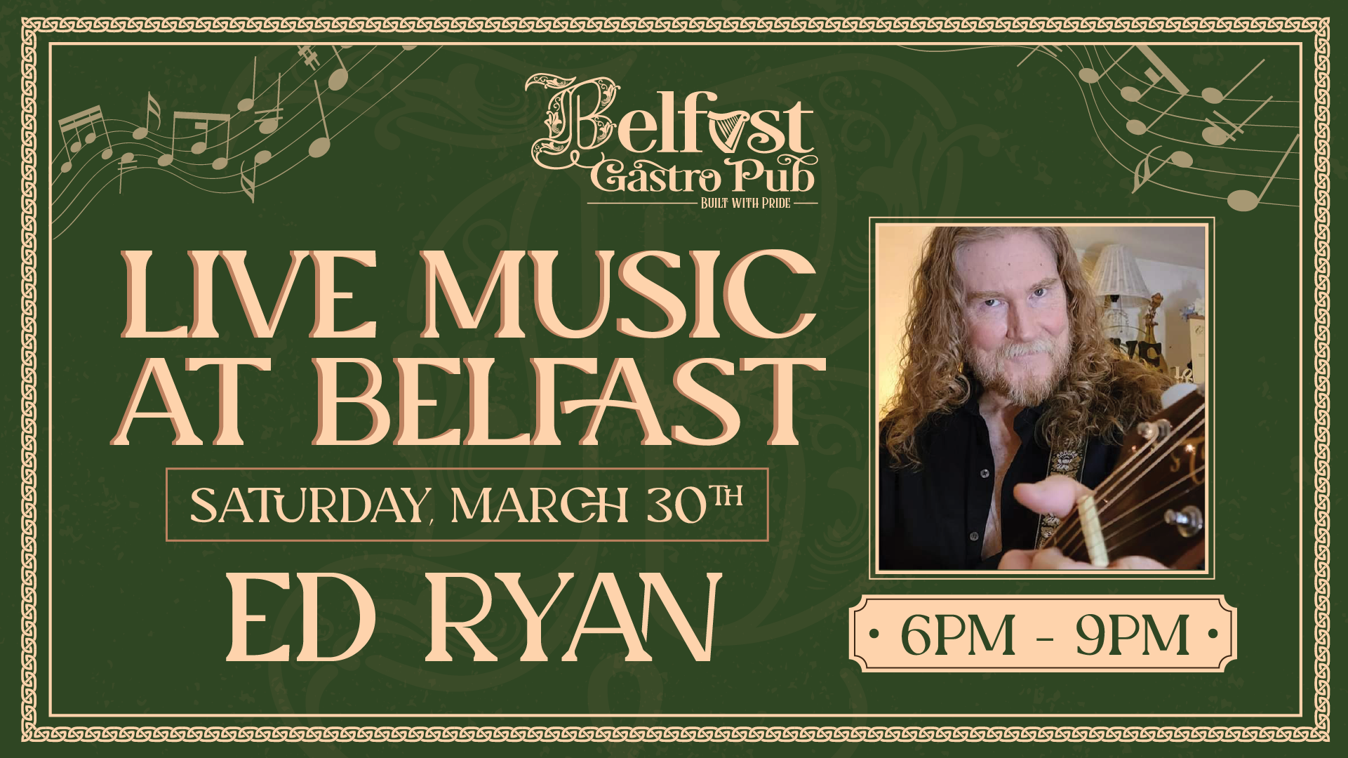 Live Music by Ed Ryan — Belfast Gastropub
