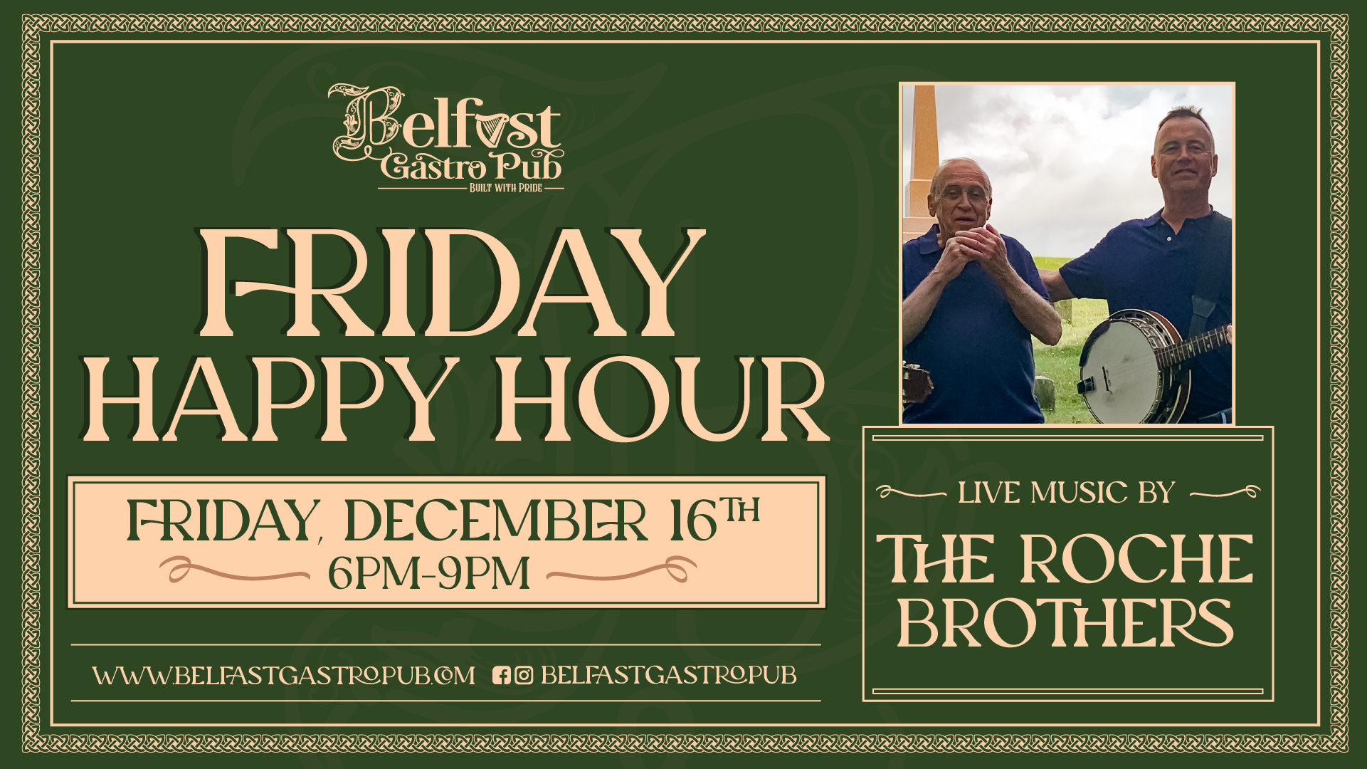 Friday Happy Hour — Belfast Gastropub