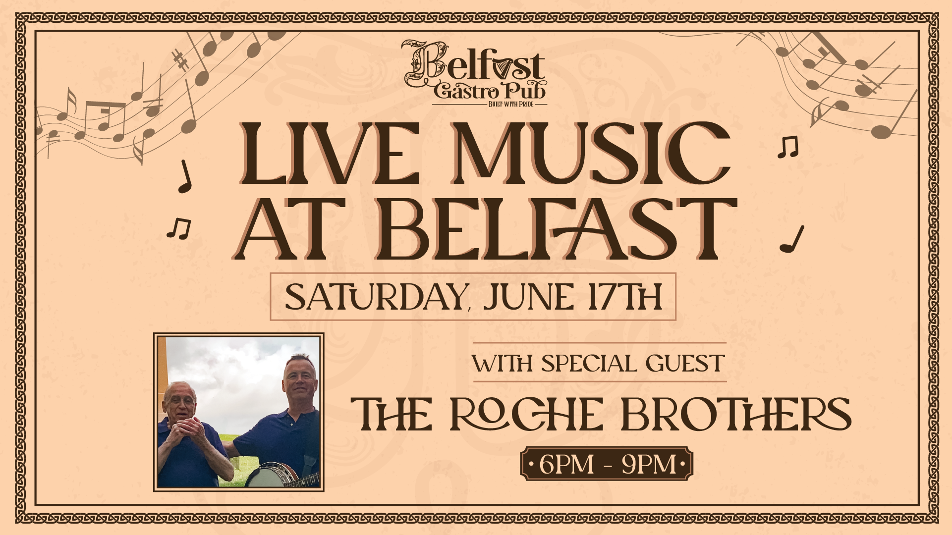 Live Music with The Roche Brothers — Belfast Gastropub