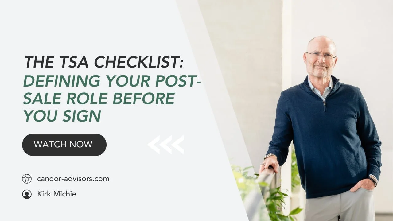 The TSA Checklist: Defining Your Post-Sale Role Before You Sign