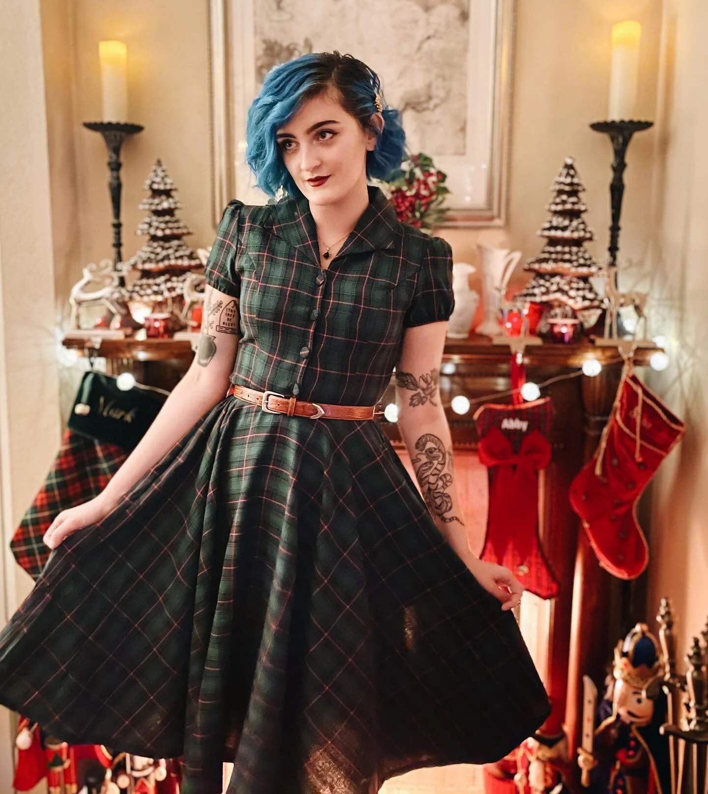 swipe to see me turn into a christmas goblin and steal a human sacrifice 🎄