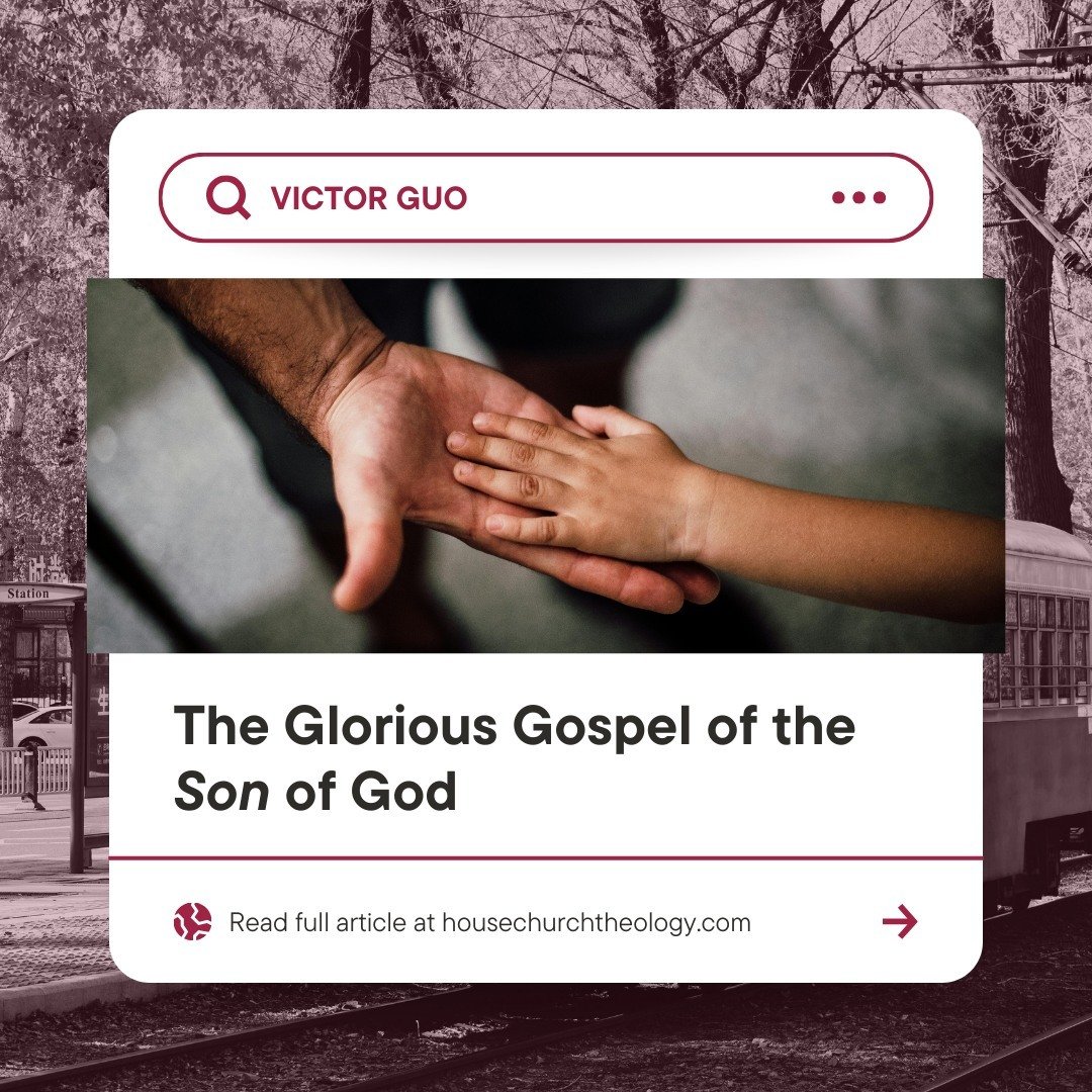 Check out our article - The Glorious Gospel of the Son of God by Pastor Victor Guo

Victor Guo is the pastor of a reformed house church. 

In his article, Pastor Victor Guo discusses the role of sons in the Bible and the idolatry of sons in Chinese c