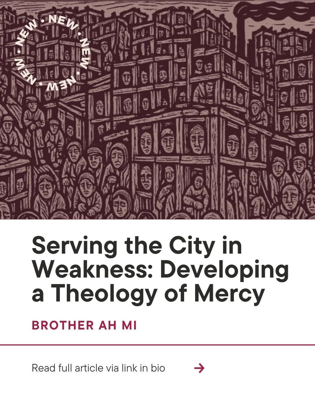 &quot;Serving the City in Weakness: Developing a Theology of Mercy&quot; 
From the countryside to the city, one pastor recounts his journey through China&rsquo;s rapid urban transformation, learning to love the city amid brokenness, persecution, and 
