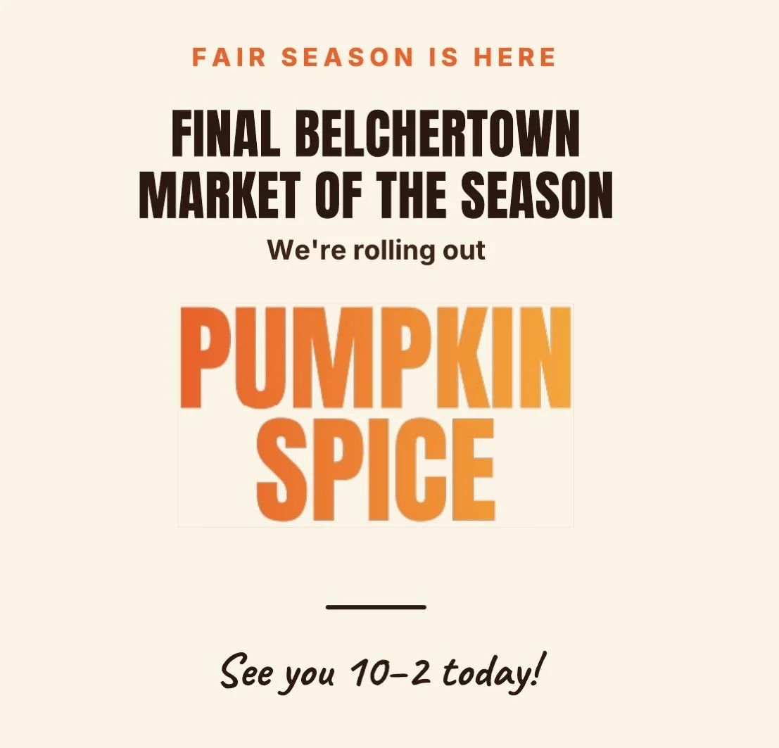 As the summer winds down, we transition from markets into fairs. 

We&rsquo;ve had an incredible season here at @belchertownfarmersmarket and are so excited to see you all one last time before we start out with our prep for @franklincountyfairgreenfi