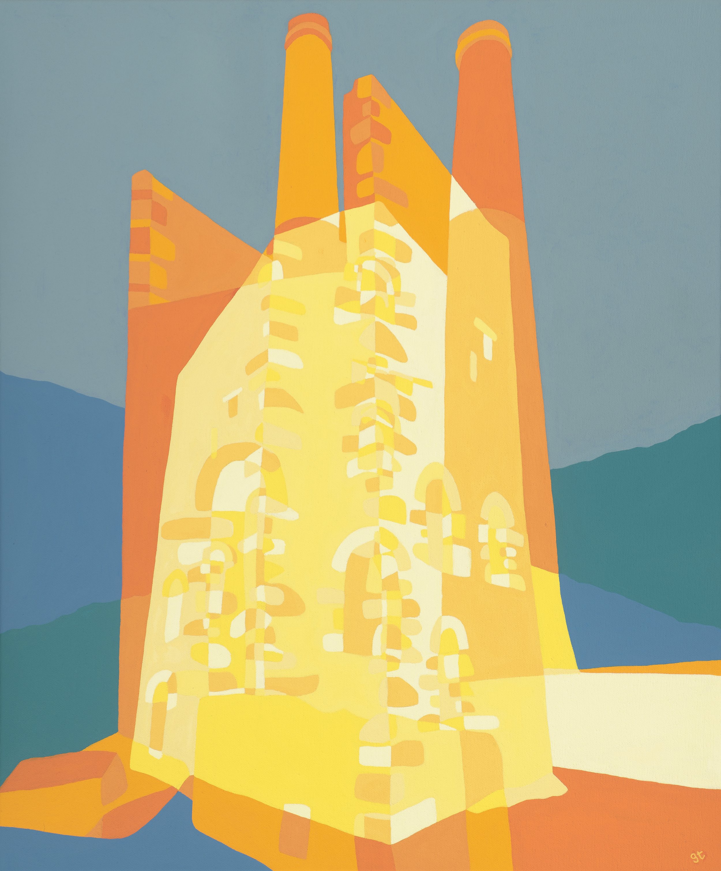 Wheale Coates 2, Oil on Canvas, 50cm by 60cm, 2023
