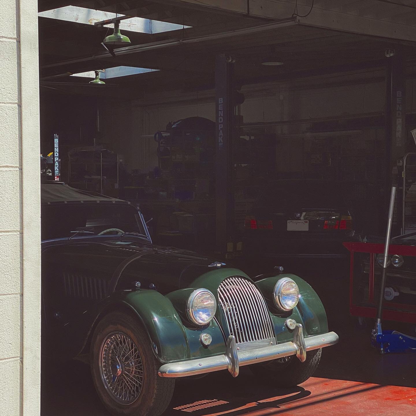 This British Racing Green 1962 Morgan Plus 4 was recently reawakened in The Studio after more than 12 years of sitting. Following a garage excavation and tow from Evan at Martinez Transport, the car was brought in for a list of work to make it road-w