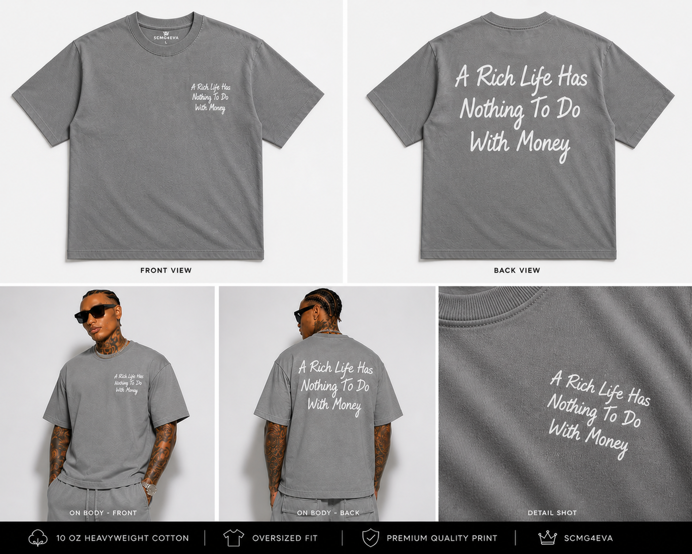 RICH LIFE  Heavyweight Tee